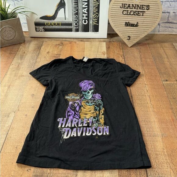 Harley Davidson Mummy Dearest v-neck tee Milwaukee - Picture 8 of 11